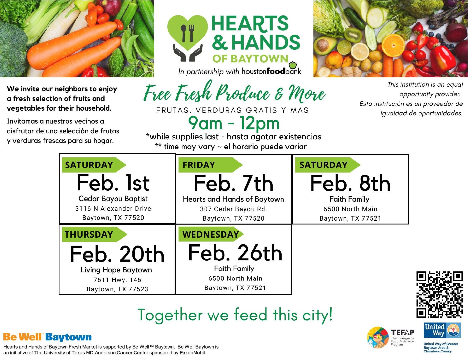 February 2025 Food Distributions